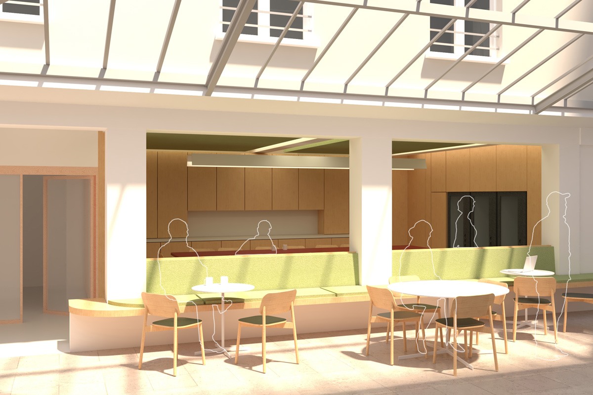 Panorama, bureau d’architecture : ENM : Aménagement du hall