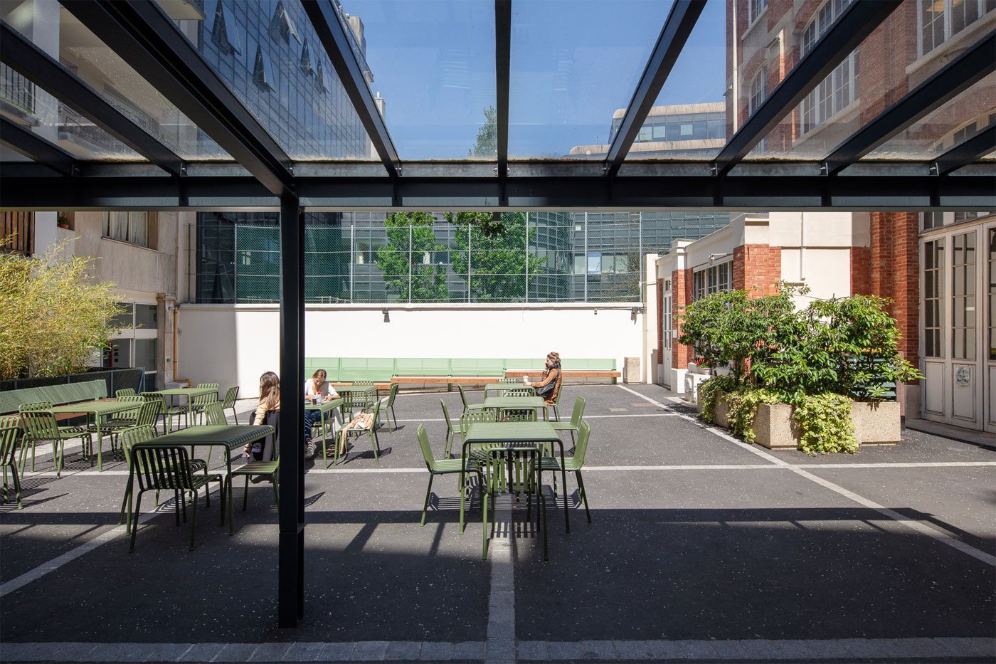 Panorama, bureau d’architecture : EPP : Cour de l'École de Psychologues Praticiens