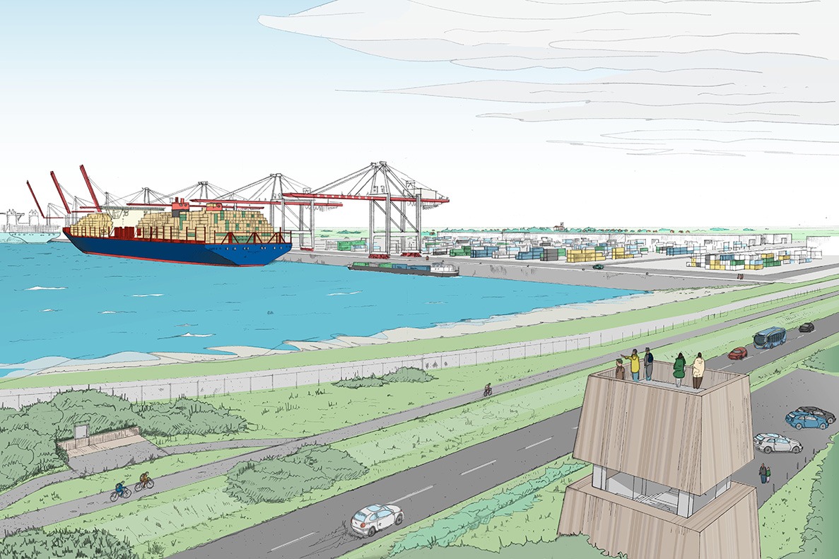 Panorama, bureau d’architecture : PMD : Illustrations pour le Port Maritime de Dunkerque