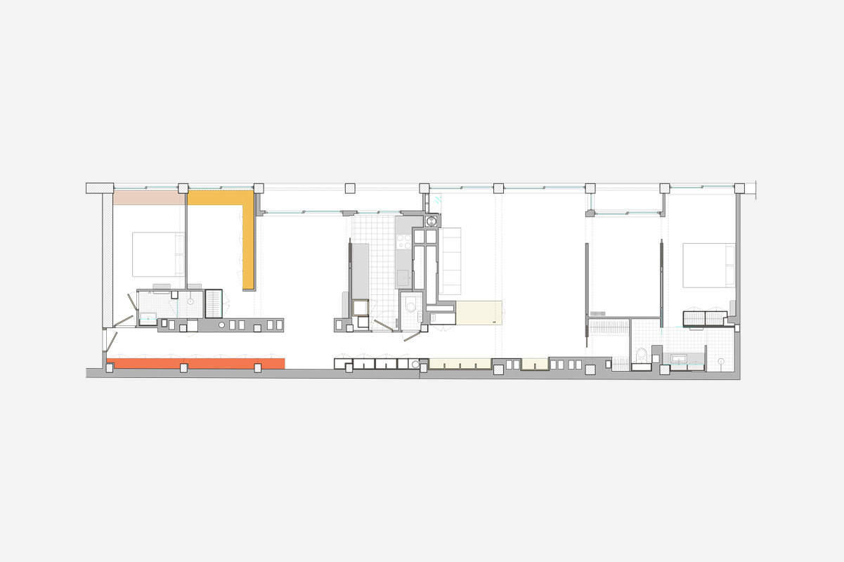 Panorama, bureau d’architecture : HPS : Transformation d'un appartement