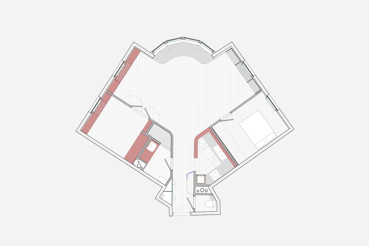 Panorama, bureau d’architecture : FMA : Transformation d’un appartement
