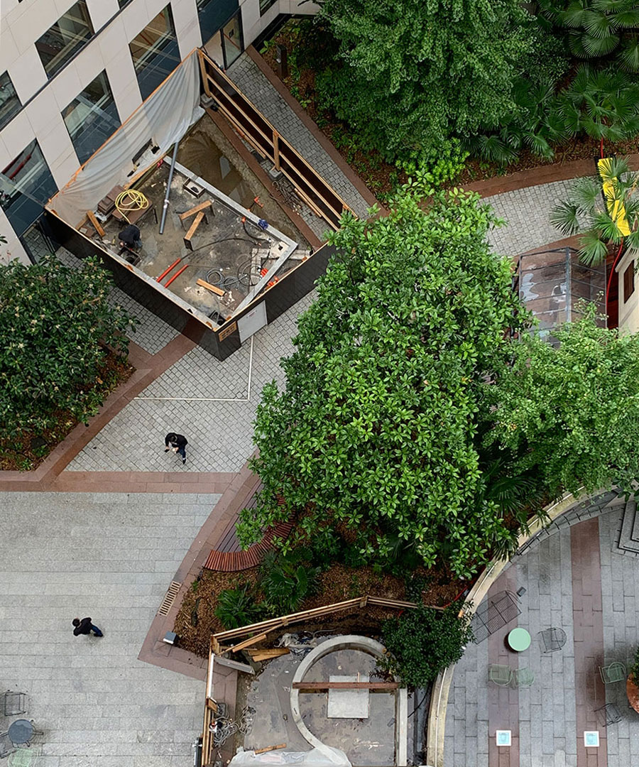 Panorama, bureau d’architecture - CGC - Aménagement d'un patio